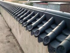 廠家仿古雙面瓦一體瓦合成樹(shù)脂屋脊房檐瓦假門