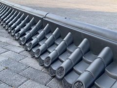 仿古瓦樹(shù)脂瓦雙面一體圍墻瓦塑料瓦廠家供應(yīng)古